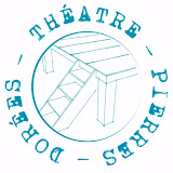 Logo théâtre en pierres dorées